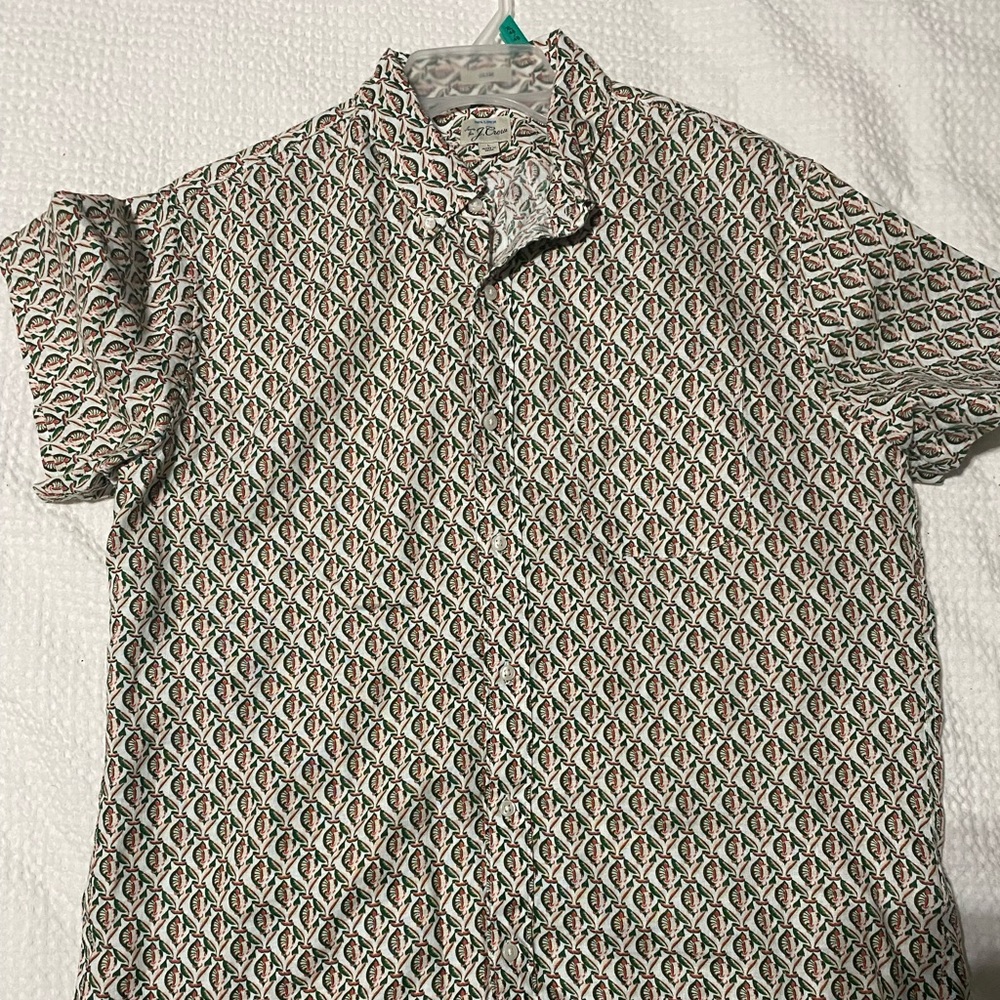White j crew button down. Size large. Never worn!
